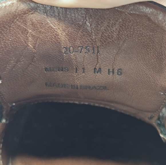 Johnston & Murphy Dobson Black Leather Cap Toe Sheepskin Lining Mens Size US 11 - Picture 7 of 14